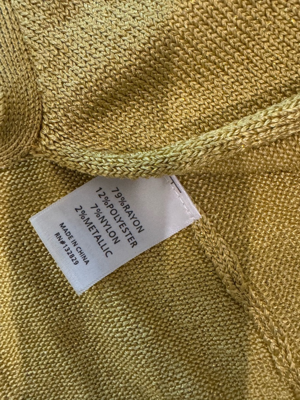 Lovers + Friends Knit Wrap Mini Dress metallic mustard small  $265 - Picture 11 of 11
